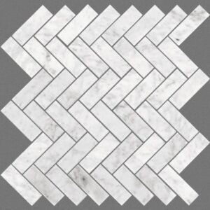 CHATEAU HERRINGBONE MOSAIC by Shaw Floors - Bianco Carrara