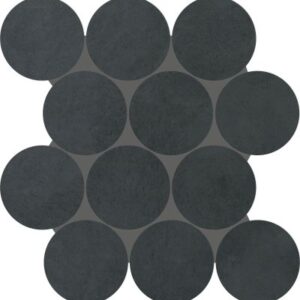 Daltile - Indoterra Volcanic Ash, Circle, 4, Stepwise, Matte