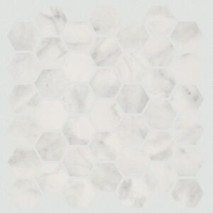 Prime Aura Hex Mosaic Matte by Shaw Floors - Carrara Abisso