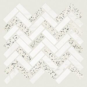 NOBLE PURSUIT 1X3 HB by Shaw Floors - White Terrazzo