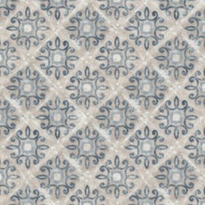 Marazzi USA - Creativo - Lucca Blue, Deco A, 12X12, Matte