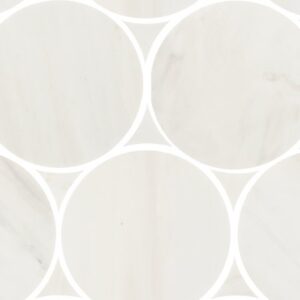 Daltile - Eclessia Marble Pacifica, Circle, 6, Polished