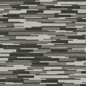 Daltile - Ironcraft Grey Black Blend, Random Interlocking, Mixed