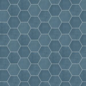Daltile - Scrapbook Keepsake Blue, Hexagon, 8X9, Matte