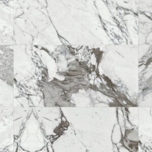 Daltile - Marble Attaché Lavish Pearl Arabesque, Rectangle, 24X48, Matte