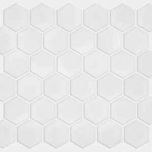 GRANDEUR 2" HEX MATTE MOSAIC by Shaw Floors - White