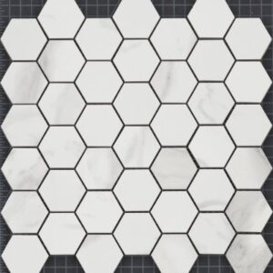 Prime Aura Hex Mosaic Polished by Shaw Floors - Statuario Brina