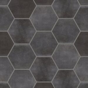 Halftone Esagona Gloss by Shaw Floors - Black Storm