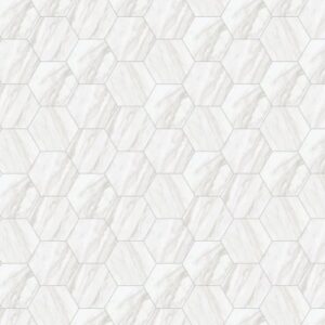 Daltile - Perpetuo Timeless White, Hexagon, 8, Matte