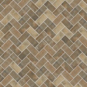 Daltile - Brickwork Patio, Rectangle, 4X8, Distressed, Matte (Herringbone)