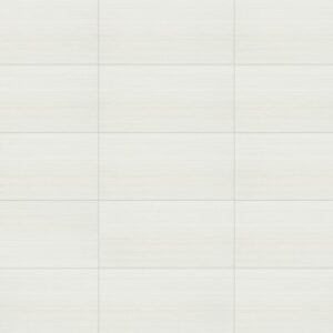 Daltile - Fabric Art Modern Linear White, Rectangle, 12X24, Modern Linear, Matte