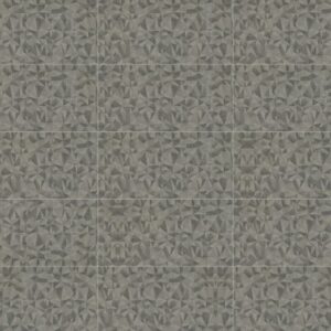 Daltile - Fabric Art Ashen Steel Prism, Rectangle, 12X24, Modern Kaleidoscope, Matte