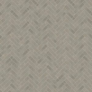 Daltile - Rekindle Medium Grey, Herringbone, 2X6, Stepwise, Matte