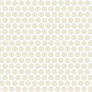 Daltile - Color Wheel Mosaic Matte Biscuit, Penny Rounds, Matte