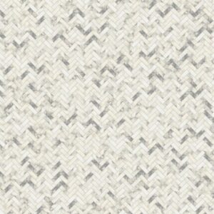 Daltile - Eclessia Marble Arabescato Argento, Herringbone, 1X3, Honed