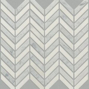 PEARL CHEVRON MOSAIC by Shaw Floors - Biancocarrara/T