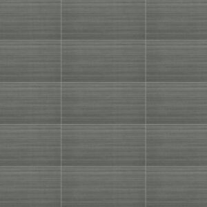 Daltile - Fabric Art Modern Linear Dark Gray, Rectangle, 12X24, Modern Linear, Matte