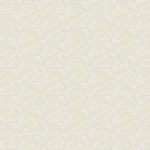 Daltile - Pebble Oasis Icicle, Framed Hex Pebble, Tumbled