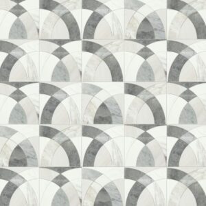Daltile - Eclessia Marble Pacifica Blend, Arches, Polished