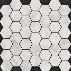 Prime Aura Hex Mosaic Polished by Shaw Floors - Carrara Abisso