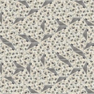 Daltile - Pebble Oasis Harbor, Tri-Hex Pebble, Tumbled