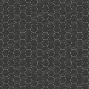 Daltile - Perpetuo Infinite Black, Hexagon, 8, Matte