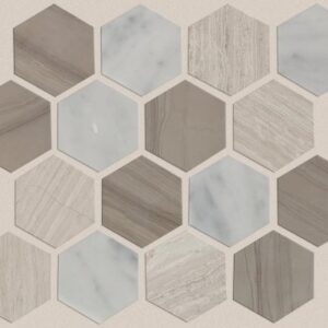 PEARL MOSAIC HEXAGON MOSAIC by Shaw Floors - Bianco C Rockw