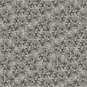 Daltile - Pebble Oasis Coastal, Tri-Hex Pebble, Tumbled