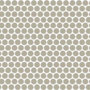 Daltile - Color Wheel Mosaic Matte Architectural Gray, Penny Rounds, Matte