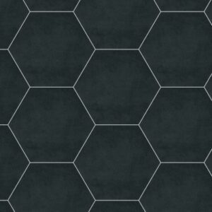 Daltile - Bee Hive Black, Hexagon, 24X20, Matte