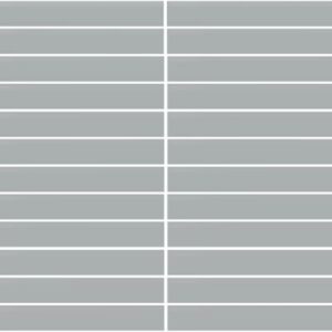 Daltile - Color Wheel Mosaic Matte Desert Gray, Straight Joint, 1X6, Matte