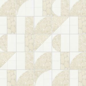 Daltile - Pebble Oasis Icicle, Art Deco Pebble, Honed