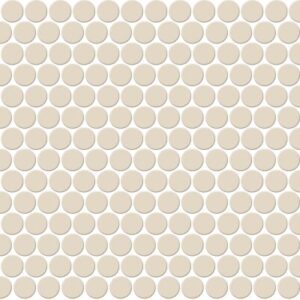 Daltile - Keystones Almond, Penny Rounds, Matte